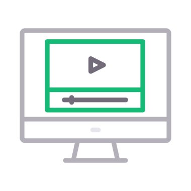 oyuncu renk çizgisi vektör simgesi