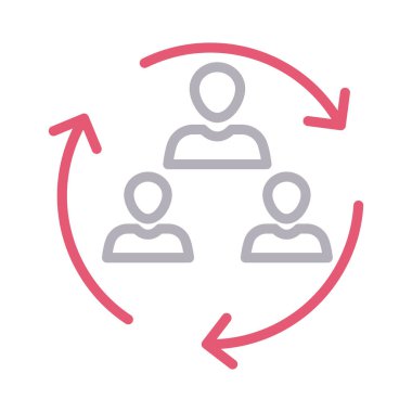 takım renk çizgisi vektör simgesi