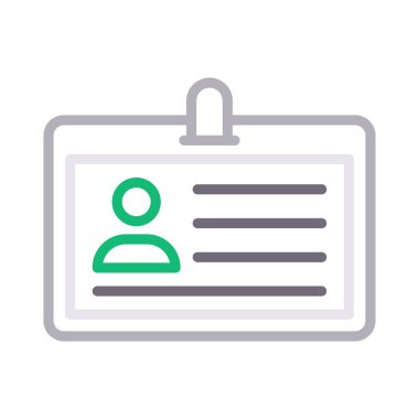 profil renk çizgisi vektör simgesi