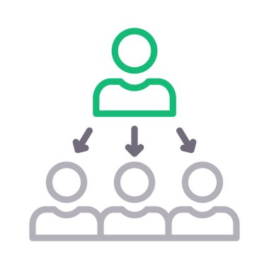 bağlantı renk çizgisi vektör simgesi