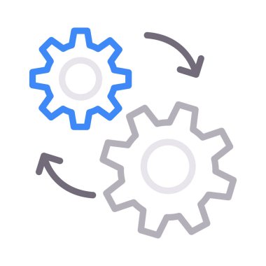 yönetim renk çizgisi vektör simgesi