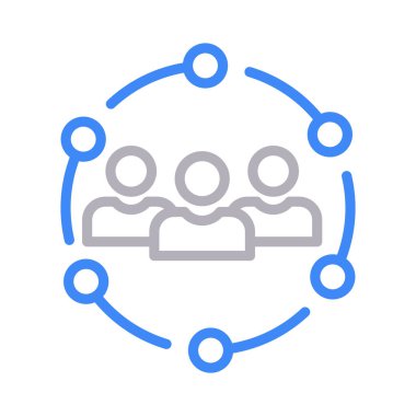 takım renk çizgisi vektör simgesi