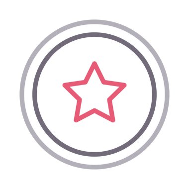 ödül renk çizgisi vektör simgesi