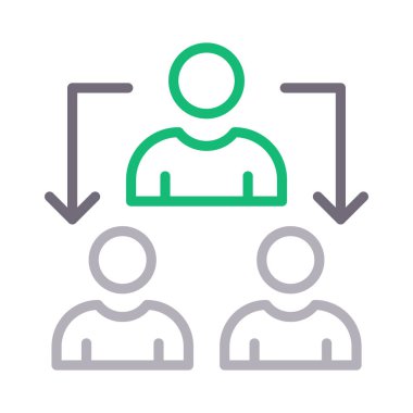 takım renk çizgisi vektör simgesi