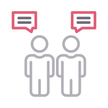 toplantı renk çizgisi vektör simgesi