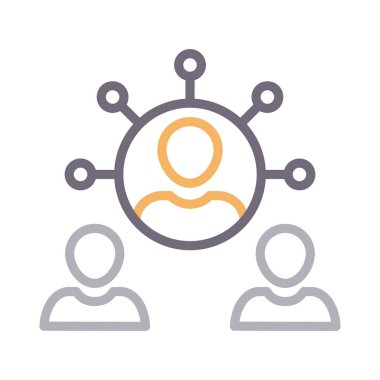 ağ renk çizgisi vektör simgesi