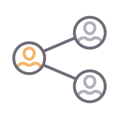 ağ renk çizgisi vektör simgesi