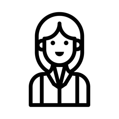 anne ince çizgi vektör simgesi