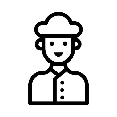 ince çizgi vektör simgesi pişirmek