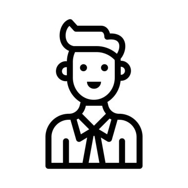 Adam ince çizgi simgesi