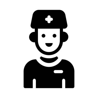 kadın glyph düz vektör simgesi