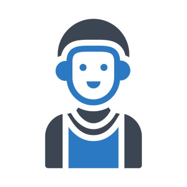 baba glyph renk vektör simgesi