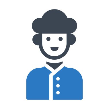 cook glyph renk vektör simgesi