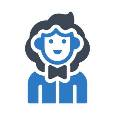 kadın glyph renk vektör simgesi