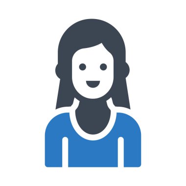 öğretmen glyph renk vektör simgesi