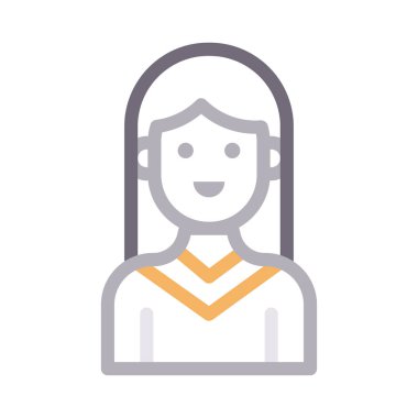 kız renk çizgisi simgesi