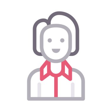 kadın renk çizgisi simgesi