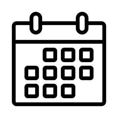 tarih ince çizgi simgesi