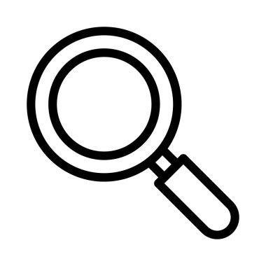 büyüteç ince çizgi simgesi