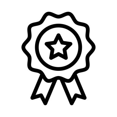 madalya ince çizgi simgesi