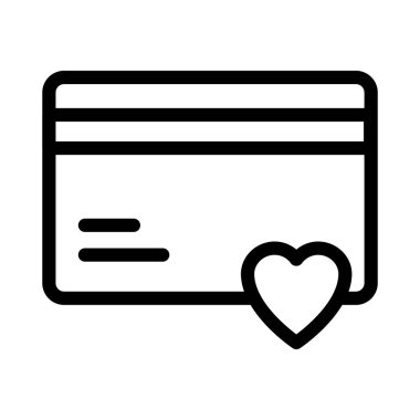 kart ince çizgi simgesi