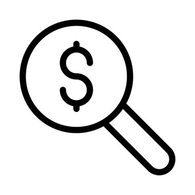 Arama ince çizgi simgesi