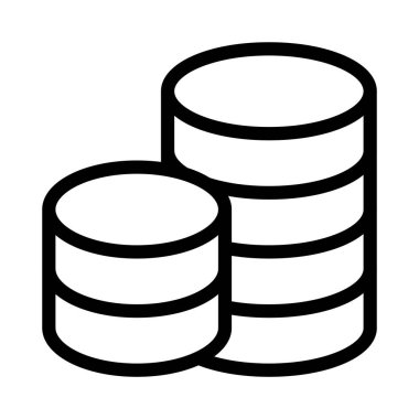 sunucu ince çizgi simgesi