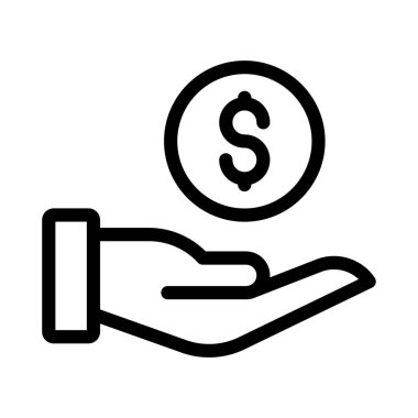 güvenli ince satırı simgesi