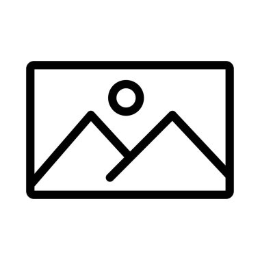 Fotoğraf ince çizgi simgesi