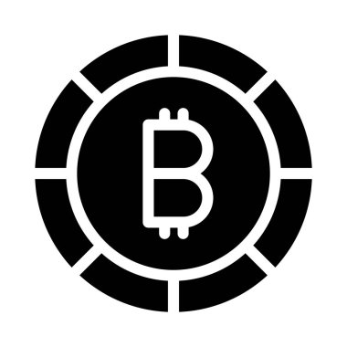 para birimi glyph düz vektör simgesi