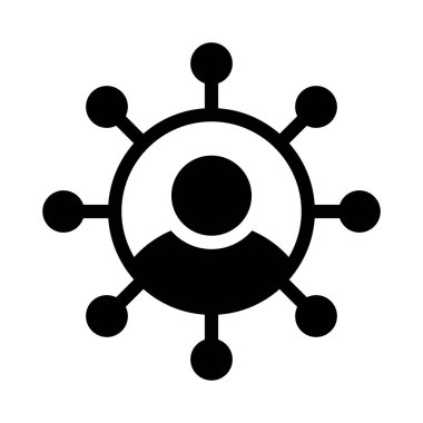 hesap glyph düz vektör simgesi