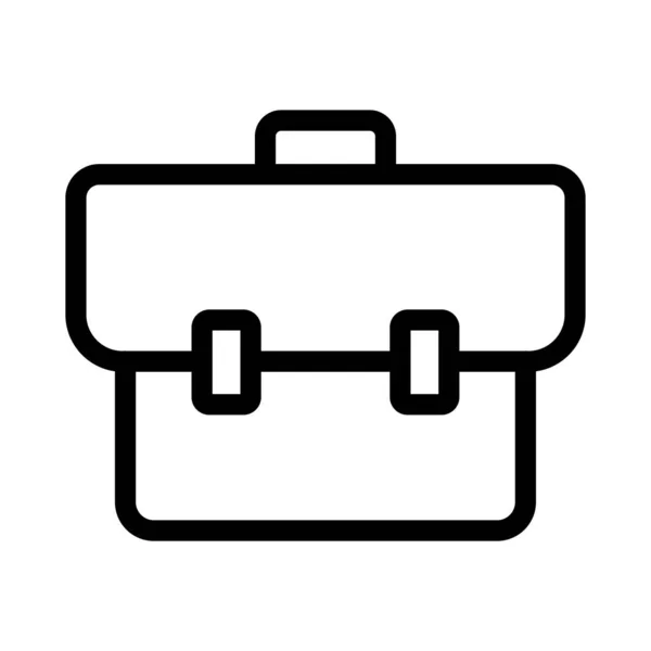 Briefcase Thin Line Icon — Stock Vector