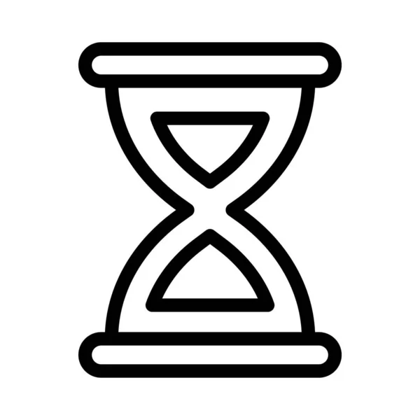 Χρονόμετρο Λεπτή Γραμμή Εικονίδιο — Διανυσματικό Αρχείο