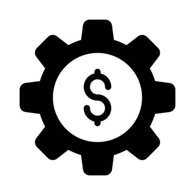 glyph düz vektör simgesini ayarlama