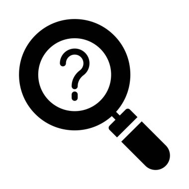 Yardım glif düz vektör simgesi