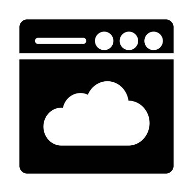 sayfa glyph düz vektör simgesi