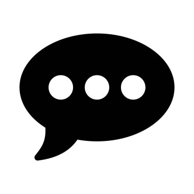 kabarcık glyph düz vektör simgesi