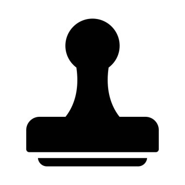 doğrulanmış glyph düz vektör simgesi