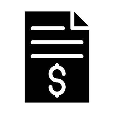 dosya glyph düz vektör simgesi