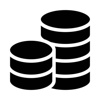 sunucu glyph düz vektör simgesi