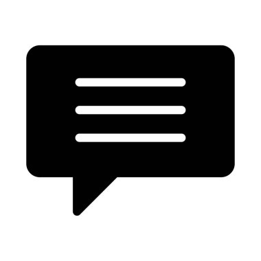 kabarcık glyph düz vektör simgesi