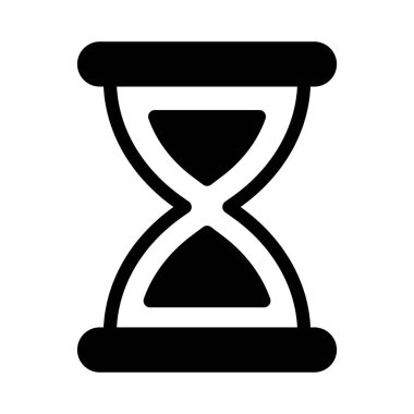 kronometre glyph düz vektör simgesi