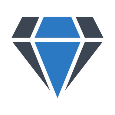 gem glyph renk vektör simgesi