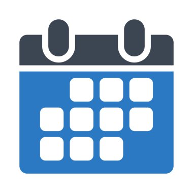 tarih glyph renk vektör simgesi