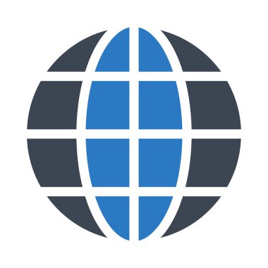 dünya glyph renk vektör simgesi