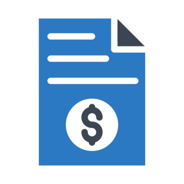 dolar glyph renk vektör simgesi