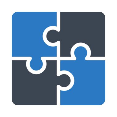 çözüm glyph renk vektör simgesi