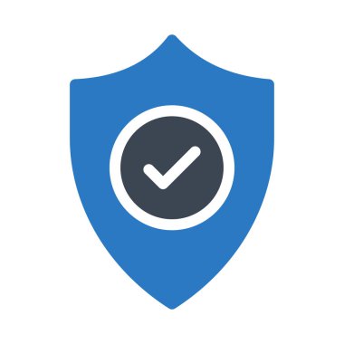 kalkan glyph renk vektör simgesi