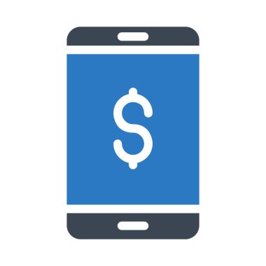 glyph renk vektör simgesi ödeme