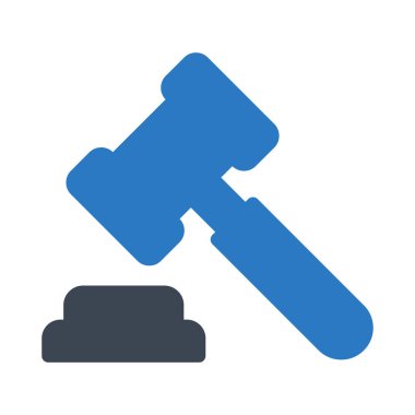 çekiç glyph renk vektör simgesi